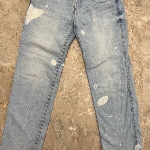 Hollister Men's Faded Blue Straight Jeans